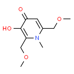 4(1H)-Pyridinone, 3-hydroxy-2,6-bis(methoxymethyl)-1-methyl- (9CI)结构式