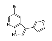 5-Bromo-3-(3-furyl)-1H-pyrrolo[2,3-b]pyridine Structure