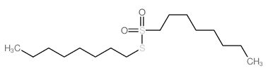 1-octylsulfonylsulfanyloctane结构式