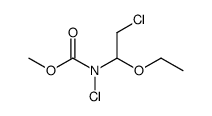 methyl chloro(2-chloro-1-ethoxyethyl)carbamate结构式