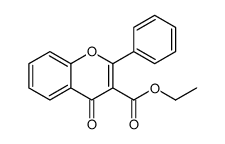 ethyl 4-oxo-2-phenylchromene-3-carboxylate结构式