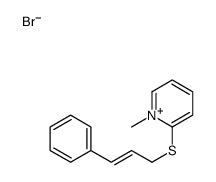 1-methyl-2-(3-phenylprop-2-enylsulfanyl)pyridin-1-ium,bromide结构式