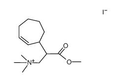 2-(cyclohept-2-en-1-yl)-3-methoxy-N,N,N-trimethyl-3-oxopropan-1-aminium iodide Structure
