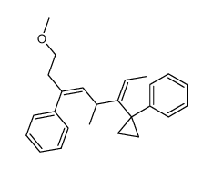 8-methoxy-4-methyl-6-phenyl-3-(1'-phenylcyclopropyl)octa-2,5-diene结构式