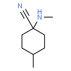 Cyclohexanecarbonitrile, 4-methyl-1-(methylamino)- (9CI) structure