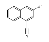 3-Bromonaphthalene-1-carbonitrile,结构式