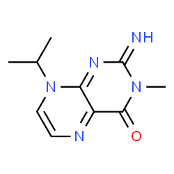 4(3H)-Pteridinone,2,8-dihydro-2-imino-8-isopropyl-3-methyl-(8CI) structure