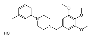 1-(3-methylphenyl)-4-[(3,4,5-trimethoxyphenyl)methyl]piperazine,hydrochloride结构式