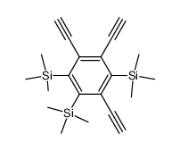 1,2,4-triethynyl-3,5,6-tris(trimethylsilyl)benzene Structure