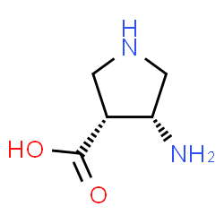 3-Pyrrolidinecarboxylicacid,4-amino-,cis-(9CI) structure
