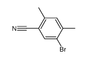 Benzonitrile, 5-bromo-2,4-dimethyl- (9CI) structure