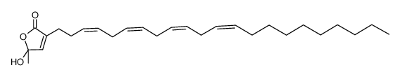 3-((3Z,6Z,9Z,12Z)-docosa-3,6,9,12-tetraen-1-yl)-5-hydroxy-5-methylfuran-2(5H)-one结构式