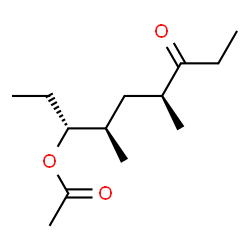 4s,6R-Dimethyl-7R-acetoxy-3-nonanone Structure