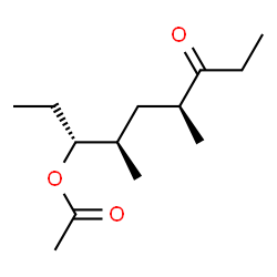 4s,6R-Dimethyl-7R-acetoxy-3-nonanone structure