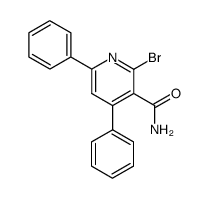 2-bromo-3-carbamoyl-4,6-diphenylpyridine Structure