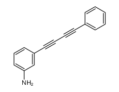 3-(4-phenylbuta-1,3-diynyl)aniline结构式