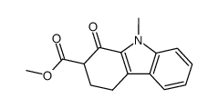 methyl 9-methyl-1-oxo-2,3,4,9-tetrahydro-1H-carbazole-2-carboxylate结构式
