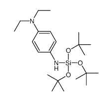 4-N,4-N-diethyl-1-N-[tris[(2-methylpropan-2-yl)oxy]silyl]benzene-1,4-diamine结构式