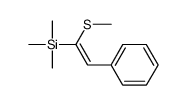 trimethyl-(1-methylsulfanyl-2-phenylethenyl)silane Structure