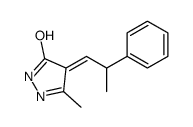 3-methyl-4-(2-phenylpropylidene)-1H-pyrazol-5-one结构式