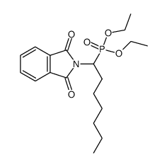 diethyl (1-(1,3-dioxoisoindolin-2-yl)heptyl)phosphonate结构式