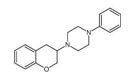 1-(3,4-Dihydro-2H-1-benzopyran-3-yl)-4-phenylpiperazine structure