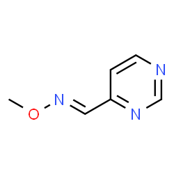 4-Pyrimidinecarboxaldehyde, O-methyloxime (9CI) structure