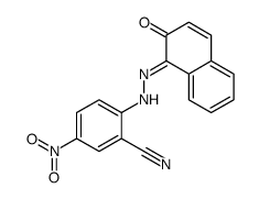 5-nitro-2-[2-(2-oxonaphthalen-1-ylidene)hydrazinyl]benzonitrile Structure