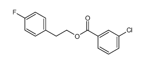 4-fluorophenethyl 3-chlorobenzoate Structure