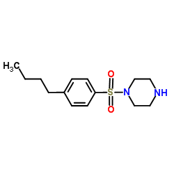 1-[(4-Butylphenyl)sulfonyl]piperazine结构式