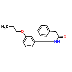 2-Phenyl-N-(3-propoxyphenyl)acetamide结构式