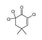 2,6,6-trichloro-4,4-dimethyl-2-cyclohexenone Structure