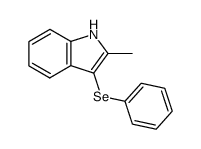 2-methyl-3-(phenylselanyl)-1H-indole结构式