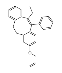 5,6-Dihydro-3-allyloxy-11-ethyl-12-phenyldibenzo[a,e]cyclooctene结构式