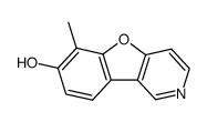 7-hydroxy-6-methylbenzofuro(3,2-c)pyridine结构式