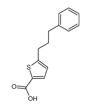 5-(3-phenyl-propyl)-thiophene-2-carboxylic acid Structure