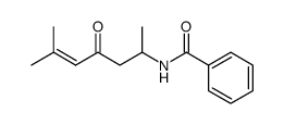N-(1,5-dimethyl-3-oxo-hex-4-enyl)-benzamide结构式