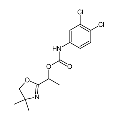 (3,4-Dichloro-phenyl)-carbamic acid 1-(4,4-dimethyl-4,5-dihydro-oxazol-2-yl)-ethyl ester Structure