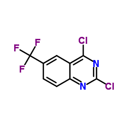 2,4-Dichloro-6-(trifluoromethyl)quinazoline Structure