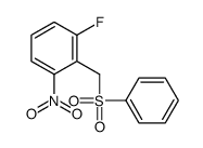 2-(benzenesulfonylmethyl)-1-fluoro-3-nitrobenzene Structure