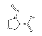 4-Thiazolidinecarboxylicacid,3-nitroso-,(4R)-(9CI) Structure