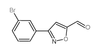 3-(3-BROMO-PHENYL)-ISOXAZOLE-5-CARBALDEHYDE structure