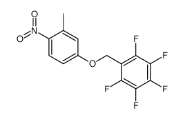 1,2,3,4,5-pentafluoro-6-[(3-methyl-4-nitrophenoxy)methyl]benzene Structure