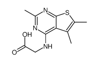 N-(2,5,6-Trimethylthieno[2,3-d]pyrimidin-4-yl)glycine Structure