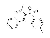 β-methylsulfinyl-β-(p-tolylsulfonyl)styrene结构式