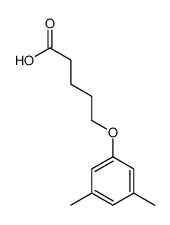 5-(3,5-dimethylphenoxy)pentanoic acid结构式
