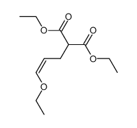 (Z)-Diethyl 2-(3-ethoxy-2-propenyl)-1,3-propanedioate结构式