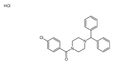 (4-benzhydrylpiperazin-1-yl)-(4-chlorophenyl)methanone,hydrochloride Structure
