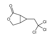 6-(2,2,2-trichloroethyl)-3-oxabicyclo[3.1.0]hexan-2-one结构式