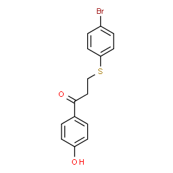 3-[(4-BROMOPHENYL)SULFANYL]-1-(4-HYDROXYPHENYL)-1-PROPANONE structure